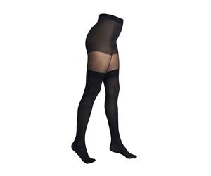 Feinstrumpfhose CAMANO "overknee stripes 1er Pack", Damen, Gr. M, schwarz, 89% Polyamid, 11% Elasthan, Strumpfhosen Feinstrumpfhose (57815151-M) schwarz
