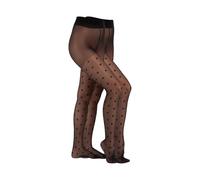 2er Pack camano Fashion Big Dots Strumpfhosen 20 DEN Damen 9999 - black M