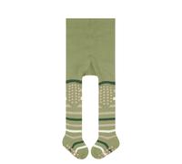 Feinstrumpfhose FALKE "Multi Stripe", Mädchen, Gr. 62-68, grün (ferngrün (7084)), Obermaterial: 84% Baumwolle CO. 16% Polyamid PA., Strumpfhosen Feinstrumpfhose (32120723-62) ferngrün (7084)