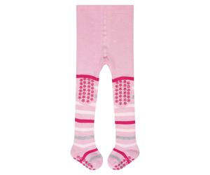 Feinstrumpfhose FALKE "Multi Stripe", Mädchen, Gr. 74-80, rosa (thulit (8663)), Obermaterial: 84% Baumwolle CO. 16% Polyamid PA., Strumpfhosen Feinstrumpfhose (53008017-74) thulit (8663)