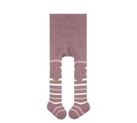 Feinstrumpfhose FALKE "Multi Stripe", Mädchen, Gr. 74-80, rot (brick (8770)), Obermaterial: 84% Baumwolle CO. 16% Polyamid PA., Strumpfhosen Feinstrumpfhose (45325003-74) brick (8770)