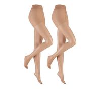 Feinstrumpfhose HUDSON "Strumpfhose Lilly Lafina 15 2-Pack", Damen, Gr. 36-40, braun (skin 0014), Obermaterial: 100% Polyamid PA., Strumpfhosen Feinstrumpfhose (63016418-36) skin 0014