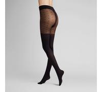 Feinstrumpfhose HUDSON "Strumpfhose Little Hearts", Damen, Gr. 44-46, schwarz (schwarz 0005), Obermaterial: 92% Polyamid PA. 8% Elasthan EL., Strumpfhosen Feinstrumpfhose (27385050-44) schwarz 0005