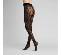 Feinstrumpfhose HUDSON "Strumpfhose Zebra", Damen, Gr. 40-42, schwarz (schwarz 0005), Obermaterial: 94% Polyamid PA. 6% Elasthan EL., Strumpfhosen Feinstrumpfhose (97322710-40) schwarz 0005