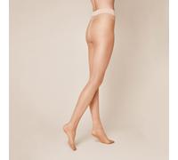 Feinstrumpfhose KUNERT "MYSTIQUE", Damen, Gr. S, beige (cashmere), Obermaterial: 61% Polyamid, 39% Elasthan, elastisch, Strumpfhosen Feinstrumpfhose, bequemer, druckfreier Wohlfühlbund, transparent, m