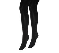 Feinstrumpfhose VERO MODA "VMCLOVE TIGHTS - 90 DEN CUR 2-PACK NOOS", Damen, Gr. 50/52, schwarz, Obermaterial: 92% Polyamid, 8% Elasthan, unifarben, Strumpfhosen Feinstrumpfhose, Materialmix (38640516-
