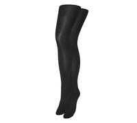 Feinstrumpfhose VERO MODA "VMLOVE TIGHTS - 40 DEN 2-PACK NOOS", Damen, Gr. M, schwarz, Obermaterial: 95% Nylon, 5% Elasthan, unifarben, Strumpfhosen Feinstrumpfhose (75930068-M) schwarz