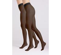 Feinstrumpfhose YSABEL MORA, Damen, Gr. L, braun (schwarz), Obermaterial: 75% Polyamid, 25% Elasthan, Strumpfhosen Feinstrumpfhose, mit elastischem Bund (55424319-L) schwarz