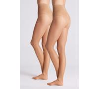 Feinstrumpfhose YSABEL MORA "SHAPING TIGHTS BASIC COLLECTION", Damen, Gr. XL, beige, Obermaterial: 85% Polyamid, 15% Elasthan, Strumpfhosen Feinstrumpfhose, mit Spitzenhöschen-Optik, Shaping-Effekt (4