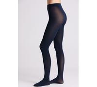 Feinstrumpfhose YSABEL MORA "TIGHTS BASIC COLLECTION", Damen, Gr. M, blau (navy), Obermaterial: 85% Polyamid, 15% Elasthan, unifarben, Strumpfhosen Feinstrumpfhose, starke Strumpfhose im zarten Look (