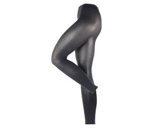 Feinstrumpfleggings ESPRIT "Cotton", Damen, Gr. 44, schwarz (marine), Obermaterial: 58% Baumwolle, 37% Polyamid, 5% Elasthan, Strumpfhosen, elegant, fein, knöchellang, matt, rutschfest, nicht glänzend