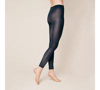 Feinstrumpfleggings KUNERT "VELVET 40", Damen, Gr. S, marine, Obermaterial: 88% Polyamid, 12% Elasthan, elastisch, Strumpfhosen, bequemer, druckfreier Wohlfühlbund, semi-blickdicht, matt-schimmernd (3