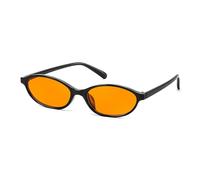 FEISEDY Vintage Oval Katzenaugen Sonnenbrille Damen Klein Schmal B0257