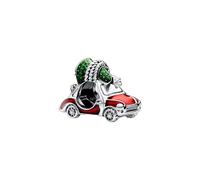 Feitery Christmas Charms Festliches Auto & Weihnachtsbaum Kompatibilität für Pandora Armband Bead Charm für Damen Weihnachtszeit