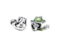 Feitery Rainforest Friends Charms Wildtiere Kompatibilität für Pandora Armband Herz Anhänger Meerestiere