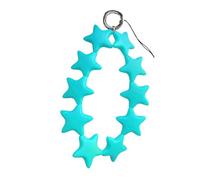 FeiYeup Bunter Silikon-Stern-Charm, verspielter Silikon-Stern, Schlüsselanhänger für Kinderzimmer und Arbeitsbereiche