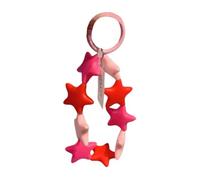 FeiYeup Bunter Silikon-Stern-Charm, verspielter Silikon-Stern, Schlüsselanhänger für Kinderzimmer und Arbeitsbereiche