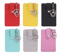 FeiYeup Tragbarer Ausweishalter, Buskarten, Hülle für Etui, Büro, Arbeit, Schlüsselanhänger,