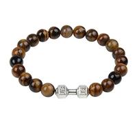 Feizikaw Armband für Damen Tigerauge Armband Lavastein Stress Yoga Perlen Verstellbares Aromatherapie Öl Diffusor Lava Für Männer Frauen (G, One Size)