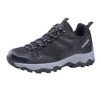 Feizikaw Herren Schuhe Herren-Sportschuhe,modisch,Paar-Stil,Mesh,atmungsaktiv,Dicke Sohle,Bequeme Outdoor-Wanderschuhe,Wander- Reiseschuhe (Black,42)