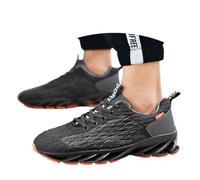 Feizikaw Herren Schuhe Herren- und Damenschuhe Turnschuhe Sportschuhe Laufschuhe Tennis Wanderschuhe Fitnessstudio Turnschuhe Atmungsaktiv Freizeit Mode Leicht (Grey,47)