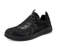 Feizikaw Herren Schuhe Herrenmode Stoff Schnürschuhe Freizeitschuhe Leichte Sportschuhe (Black,46)