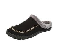 Feizikaw Herren Schuhe Männer Winter Baumwolle Hausschuhe Paare Indoor Freizeit Fitness Leichte Langlebige Sportschuhe rutschfeste Hause Warme Plüsch Boden Hausschuhe (Black,40)