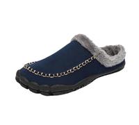 Feizikaw Herren Schuhe Männer Winter Baumwolle Hausschuhe Paare Indoor Freizeit Fitness Leichte Langlebige Sportschuhe rutschfeste Hause Warme Plüsch Boden Hausschuhe (Dark Blue,41)