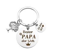 Feizikaw Schlüsselanhänger Klein Vatertagsgeschenk für Papa, Papa-Geschenk, Geburtstagsgeschenk, Geschenke für Papa, Vatertagsgeschenke, GeburtstagsgeschenkVater von Tochter und (A, One Size)
