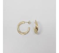 fejn jewelry Creole ´double hoop` Gold M