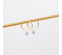 fejn jewelry Creole 'gemstone hoop' Gold