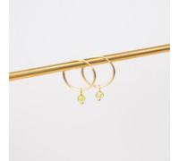 fejn jewelry Creole 'gemstone hoop' Gold