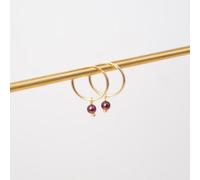 fejn jewelry Creole 'gemstone hoop' Gold