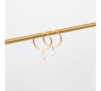 fejn jewelry Creole 'gemstone hoop' Gold