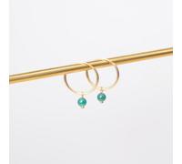 fejn jewelry Creole 'gemstone hoop' Gold