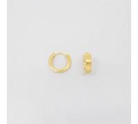 fejn jewelry Creole 'satin huggie' Gold