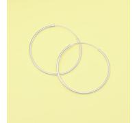 fejn jewelry Creole 'simple hoop XS / S / M / L' Silber L
