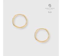 fejn jewelry Ohrringe 'simple huggie' schlichte Creole Gold