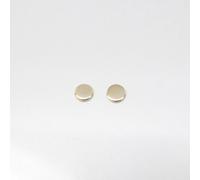 fejn jewelry Ohrstecker 'shiny disc' mit runden Plättchen Gold