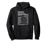 Felicia Durchschnittliche Nährwerte Name Lustig Pullover Hoodie
