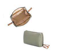 Feliciay Tragbare Kosmetiktasche Damen, kleine Multifunktions-Aufbewahrungstasche, Handtasche Kosmetiktasche，Kosmetik Lagerung für Reise Schlafzimmer, Bad und andere Anlässe (Grün)