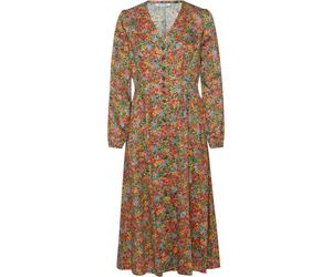 FELICITAS Langarm-Kleid Karlinda Rot/Grün (Größe: XL)