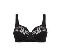 Bügel-BH FELINA "Moments", Damen, Gr. 80, Cup B, schwarz, Spitze, Obermaterial: 79% Polyamid, 15% Polyester, 6% Elasthan, gemustert, unifarben, BHs Bügel-BH, Blütenstickerei, Zierschleife, Komfort-Büg