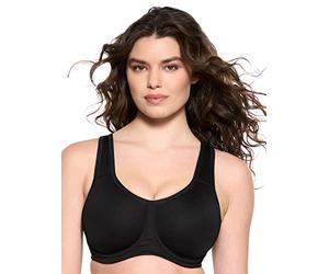 Felina Paramour Body X Underwire Sports Bra (Black, 36H)