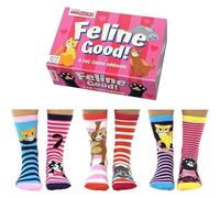 Feline Good Katzen Oddsocks Socken in 37-42 im 6er Set - Strumpf
