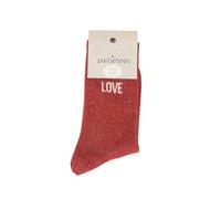 Felizz, Glitzer-Socken - Love (36-42), rot, One size