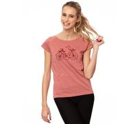 FellHerz Damen T-Shirt Fahrrad-Mädchen Bio & Fair & Vegan Dusty Rose XXL