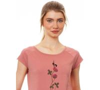 FellHerz Damen T-Shirt Glücksklee dusty rose Bio & Fair & Vegan S