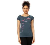 FellHerz Damen T-Shirt Möwenflug thundercloud M