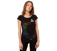 FellHerz Damen T-Shirt Ommm Schwarz Bio Fair und Vegan (XXL)